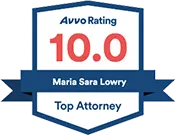 Avvo Rating 10.0 Maria Lowry