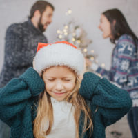 Divorced family arguing Divorced family arguing