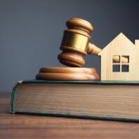 Judge auction and real estate concept